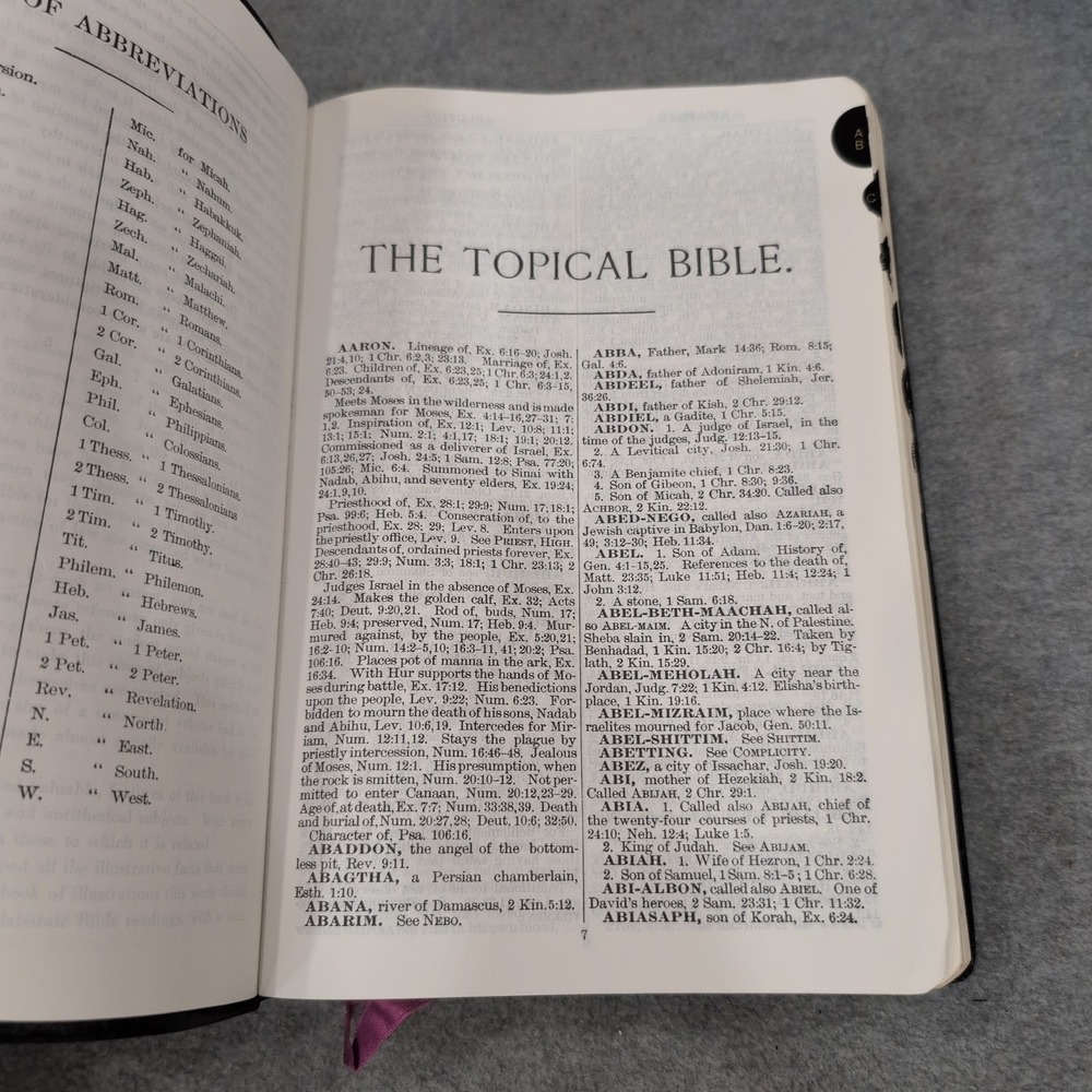Naves Topical Bible Digest of Holy Scriptures 1962 Southwestern Co Thumb Indexed - Picture 6 of 6